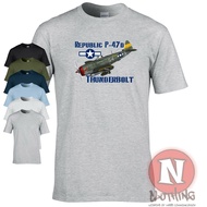 2025 gift for friends waffle shirt Republic P47 d Thunderbolt t-shirt World War 2 WW2 USAF Air force