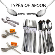 Stainless steel spoon. 12 pieces per pack kutsara