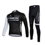 Trek Long-Sleeved Cycling Jersey Suit Mountain Bike Clothing Sweat-Absorbent Breathable Cy