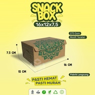 (30 Pcs) Dus Box Kotak Snack 12x16 / Snack Box Kardus Snack / B2K19
