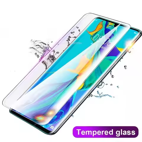 2Pcs Full Cover Tempered Glass for HUAWEI P50 P40 P30 Pro Screen Protector for HUAWEI Mate 40 30 30E