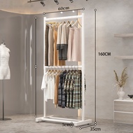 LG Rak Baju Gantung Besi 2 Susun Gantungan Baju Besi Berdiri Kuat Gawangan Baju Besi 150x200CM