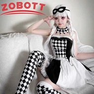 Women Naughty Clown Costume Jester Joker outfit Harlequin Halloween Sinister Circus Hen Party Fantas