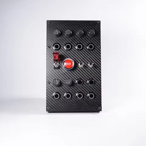 SIMDT Sim Racing Button Box - USB Control Panel for Fanatec Thrustmaster Simucube PC Racing Games
