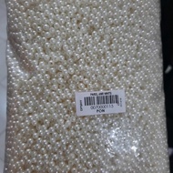 NEW PAREL 4MR WHITE 450GR/ MUTIARA BULAT 4MM RINGAN / BAHAN DIY / BAHAN KERAJINAN TANGAN DAN KALUNG