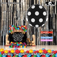 SON ROUND POLKADOT FOIL BALLOONS (GZ-262) / BIRTHDAY BALLOONS / BIRTHDAY BALLOONS / BALLOONS / RUBBE