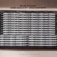 Samsung 40" LED TV Backlight Lamp 9 connecting buttons 6+3 3V 84cm 27V. UA40J5100 UA40J5100AK D4GE-4