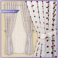 TIRAI HORDEN GORDEN RUBY 12RING TRANSPARAN JENDELA PINTU KAMAR BAHAN RUBYCON MOTIF TIMBUL