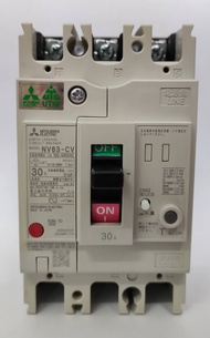 MITSUBISHI NV63-CV 3P 30A 30mA เบรกเกอร์กันดูด