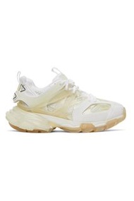 38 BALENCIAGA White Clear Sole Track Sneakers 巴黎世家