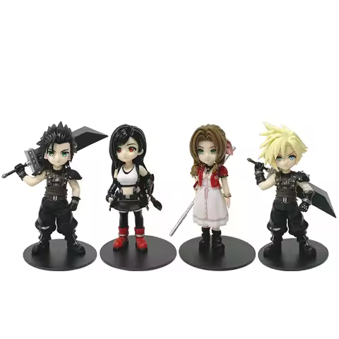 Final Fantasy 7 Rebirth Q Edition Tifazak Scroud Alice Handmade Model Ornament Scenery Surrounding C