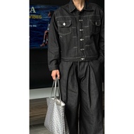 DENIM ON DENIM KIOT SET (PLYED PANTS) DENIM SET DENIM OUTFIT SET
