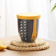 Ideal for taking fruit fruit and vegetables on the go - with strainer and fork - 600ml