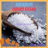 Garam Putih Kasar untuk Akuarium 1kg Coarse salt untuk hidupan air ikan laga guppy LAT Artemia Aquar