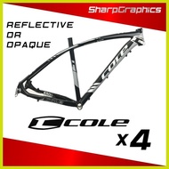 ◐ ☜ ✟ ❉ STICKER DECAL ONLY MOUNTAINPEAK COLE COMMENCAL BIKE FRAME BRAND