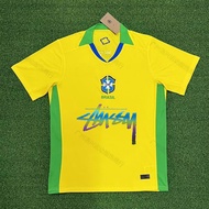 Graffiti Signature Trendy Football Jerseys Flamenco Brazil Italy Real Madrid Y3 Trade Football Jerse