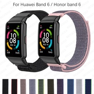 Nylon Loop Woven Strap for Huawei Band 6 / 6pro / Honor band 6 Smart Watch Wrist Bracelet