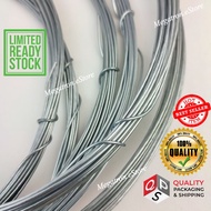DAWAI BESI, MID Thick iron wire 1.0 MM - 10M, GALVANISED WIRE 10M, DAWAI SEMI TEBAL CODE:IW002