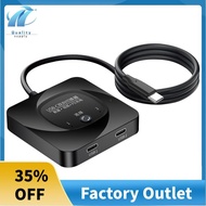 1 Piece USB-C Switch Bi-Direction Switch Data Video Switcher
