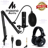 MAONO AU PM422 & MH601 Set Professional USB Recording Microphone (With Touch Mute Button and Mic Gai