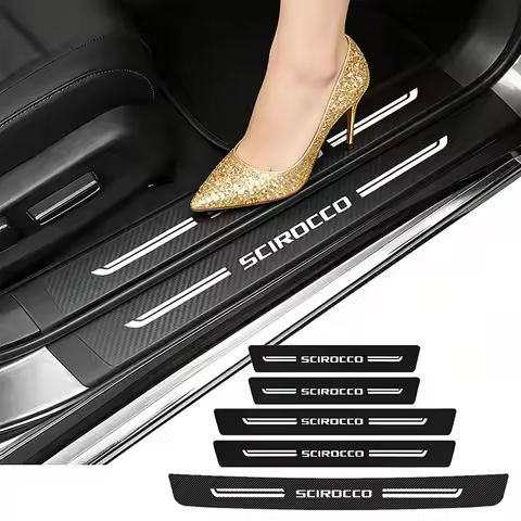 Car Door Sill Scratch Resistent Stickers Threshold Pad Cover for Volkswagen VW Scirocco Accessories