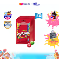 [Bundle of 5] Skittles Original Bag Chewy Candy Fruity 45g