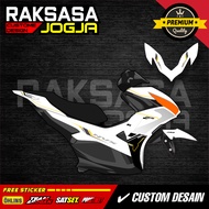 Yamaha Aerox new transparent striping sticker, minimalist racing vinyl ZK-24