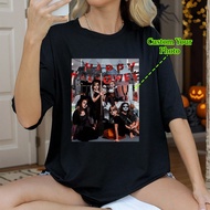 Customized Y2K Style Women Loose T-Shirt, Personalized Photo Printing, Customize Your Text/Name/Slog
