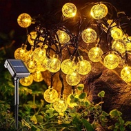 100 LED Light String Solar Bubble Ball Light Outdoor Waterproof Camping Light Christmas Decorative C