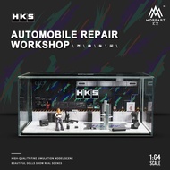 More Art 1: HKS Automobile Repair Workshop Diorama Diecast64