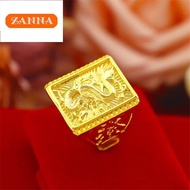 916 original gold Good Luck Fortune Wealth Dragon Rings For Men Open Adjustable Ring