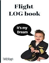 Pilot's Flight Log BOOK 7.5"x 9.25" ,150 pages with [ STORYBOARD ]
