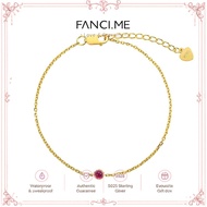 FANCIME Delicate October Birthstone Tourmaline Bracelet