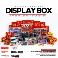「FAST SHIPPING」MALAYSIA  READY STOCK Acrylic Box Display Die-cast Car 1:64 Model Display Minigt Hotw