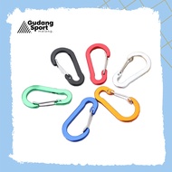 GANTUNGAN Carabiner Keychain 4D Flat Keychain Outdoor Carabiner Aluminum Alloy Keychain