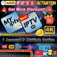 ♗▽🔥NEW IPTV4K | MYIPTV4K MYIPTV Subscription Fast Activation (Authorised Dealer) For TX6 TX3 TX6S T95 Android TV Box