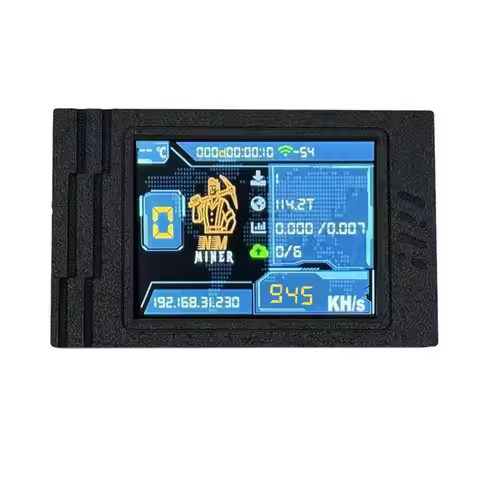 A75Q-Nmminer Nerdminer V2 945KH/S Hashrate BTC Solo Lottery Miner ESP32 2.8 Inch Smart Display Bitco