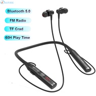 Neck-mounted Bluetooth Earphones Multi-function Display Wireless Headset Sports EarBuds Bluetooth5.0