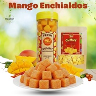 3F Food Mango Enchilados Gummy Cubes – Sweet & Spicy Flavor Snack (No Sauce / No Tajin Powder)