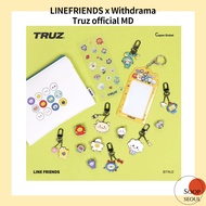 Treasure Truz From Linefriends, Withdrama Official MD / Matal keyring truz badge cardholder sticker pouch / shipping from korea / kpop koreaidol