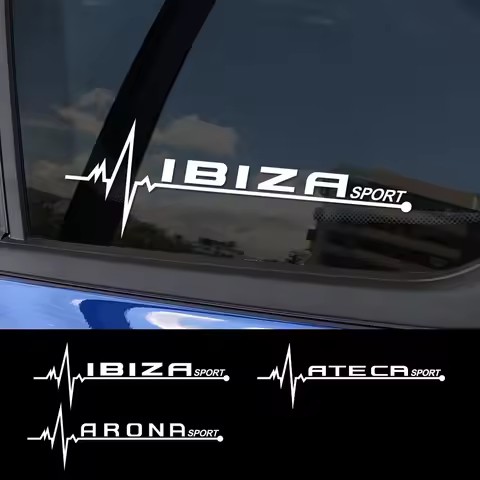 2PCS For Seat Leon MK3 MK2 Ibiza 6J 6L Ateca Arona Arosa Auto Captivating Side Window Stickers Vinyl