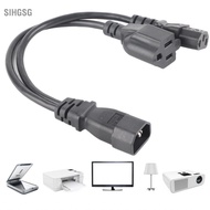 Sihgsg ERYUE C14 Male to C13 Nema 5-15R Durable Power Cord 10A Extension Adapter Cable for Desktop D