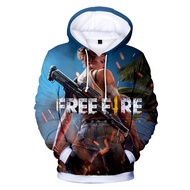 Children's Hoodies 2 to 14 Years Old Free Fire Hoodies 3D Printed Men's Hoodies Free Fire Jackets Pa