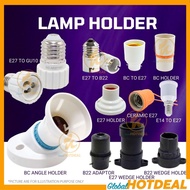 LAMP HOLDER Socket Adapter Lampu DIY Lamp Base Bulb Holder GU10 PLC E27 MR16 Lampu Rumah Wedge Holde