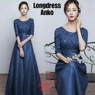 MRSBAJU - DRESS WANITA - DRESS KEKINIAN - DRESS TERBARU -  LONGDRESS ANKO Brukat