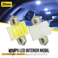 ETRONIK Car Interior Light LED Plate Dome Light C5W 2W Cool White 1 PCS - BA9S