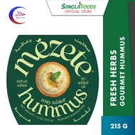 mezete Hummus Zesty Za'atar (formally Fresh Herbs) Dips 215g  (Halal Certified)