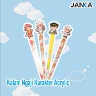 JANKA Tuding Kalam Ngaji Acrylic Cartoon Character Profession 3mm Thick Material Al-Quran Reading Po