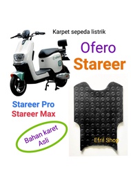 Karpet Sepeda Motor Listrik Ofero Stareer Stareer Pro Bahan Karet