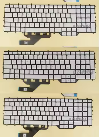 German DE French LAS Spanish Keyboard for Laptop DELL Alienware Area 51m R2, 0NC7YD 0T1NW0 0MPP8C, P